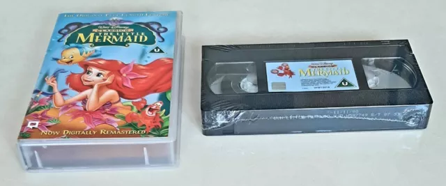 NEW UNPLAYED Little Mermaid Digitally Remastered Disney. Sealed. VHS Video 1998