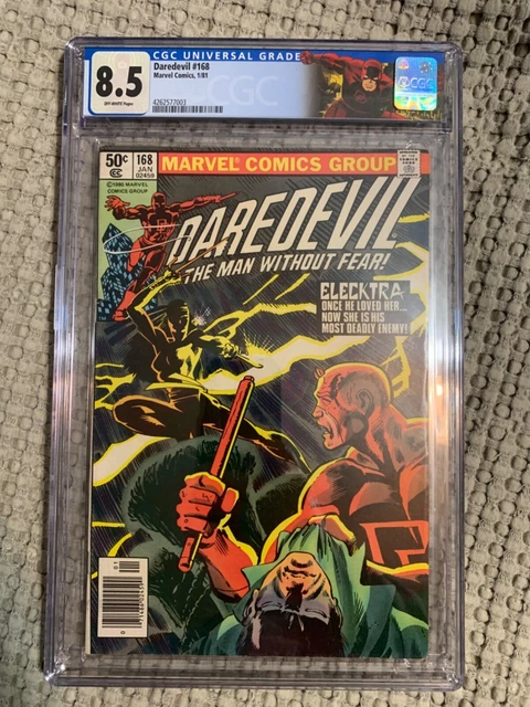 Daredevil 168 CGC 8.5 1st Appearance Elektra Newsstand Custom Label 1981 Miller