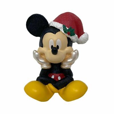Disney Mickey Mouse Holiday Mini Figurine - Festive Christmas Figure - Boxed
