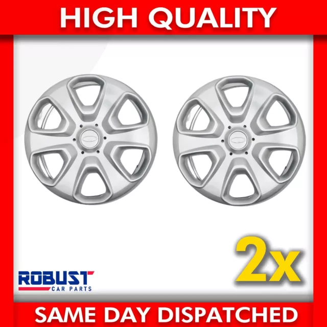 2x 15 pollici COPRIMOZZO COPRIMOZZO PER FORD FIESTA 1513036 (2008+IN POI)