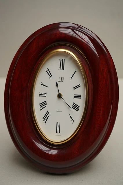 Pendule acajou DUNHILL horloge de table ou en applique murale