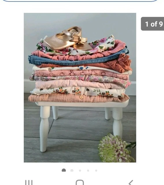 Huge Next 3-6 Baby Girl Bundle H&M Rompers Shorts Tops Shoes Exc Con