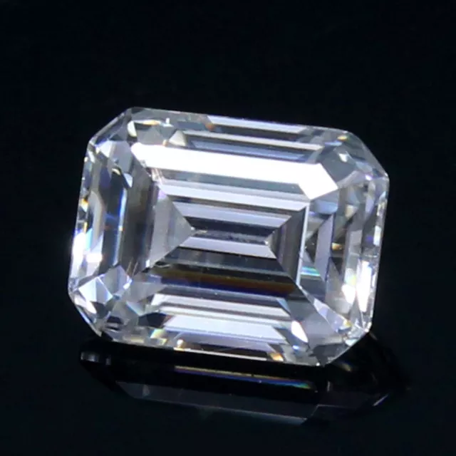 Beau ! 1.60 CT De Ef Couleur VS1 Brillant Coupe Diamant Blanc 8x6 MM Emerad