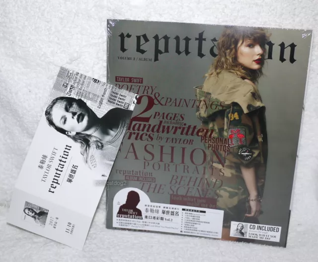 Taylor Swift Reputation Target Exclusive Magazine Vol.2 Taiwan Ltd CD+flyer