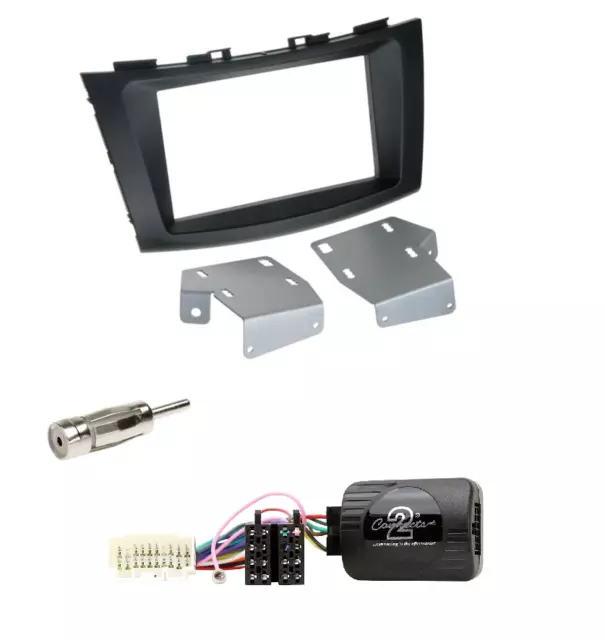 Suzuki Swift (FZ/NZ) ab 09/2010 2-DIN Blende + Kenwood LFB Lenkradadapter Set