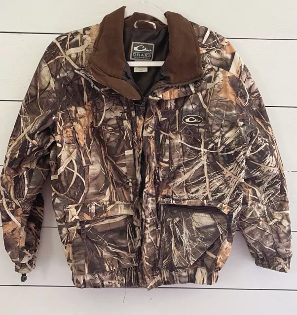 Drake Waterfowl Systems Jacket Youth 16 Magnattach Camo Excellent Condition