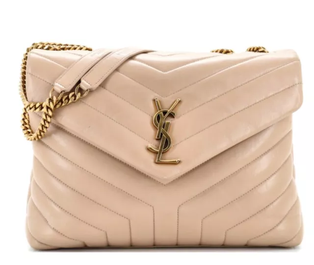 Saint Laurent Loulou Shoulder Bag Matelasse Chevron Leather Medium