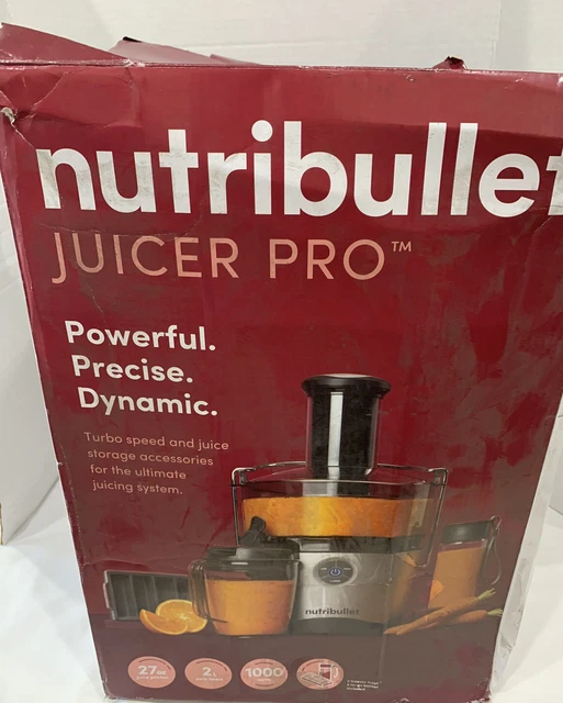 NUTRIBULLET PRO CENTRIFUGAL Juicer 1000 Watts, Silver, NBJ50200 New