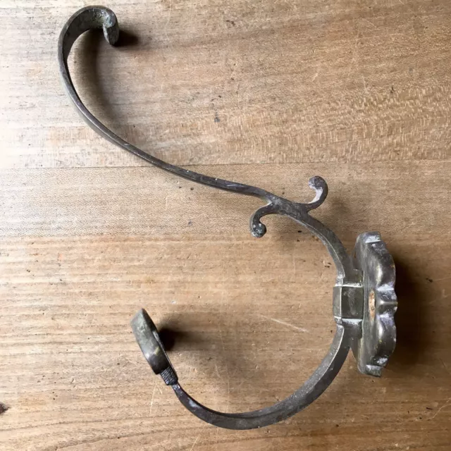 LARGE Brass Coat Hook Vintage French Antique - 4 Available