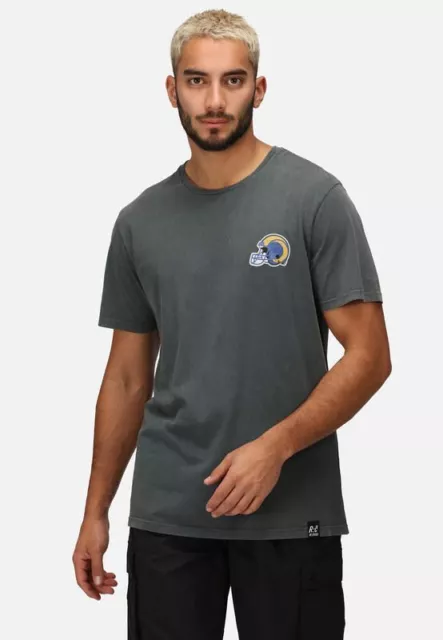 Recovered Men NFL T-shirt Los Angeles Rams Cotton Short Sleeve Crew Neck Tee Top