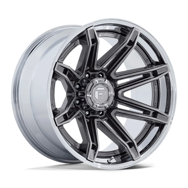 20x10 Fuel Catalyst Platinum w/ Chrome Lip