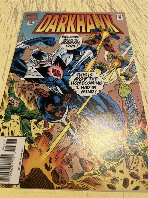 Darkhawk #47 1995 HTF Later Issue Power Rangers Card Marvel Comics