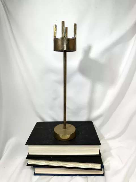 Modernist Brass Candlestick In the style of Pierre Forsell for Skultuna - MCM