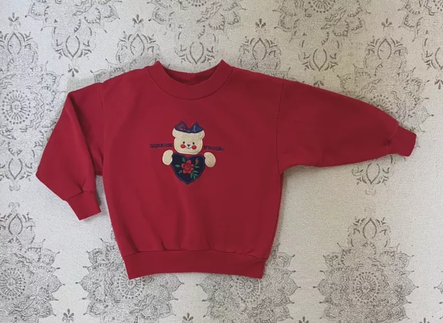 Vintage Red Oshkosh B’gosh Bear Sweatshirt