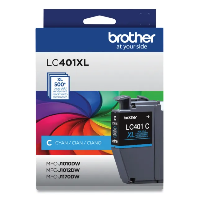 Lc401xlcs High-Yield Ink, 500 Page-Yield, Cyan