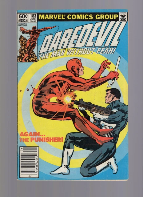 Daredevil #183 - vs The Punisher - Frank Miller - Mid Grade
