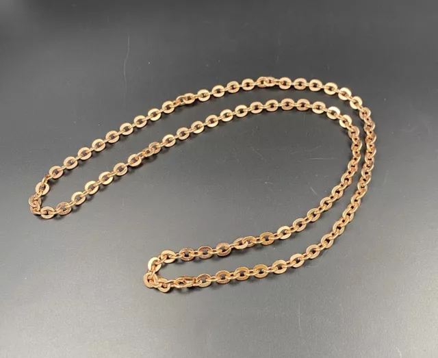 Bijoux Fantaisie Collier En Rosé , Env. 60 CM Long, Bon Zustand. ⭐️⭐️⭐️⭐️⭐️