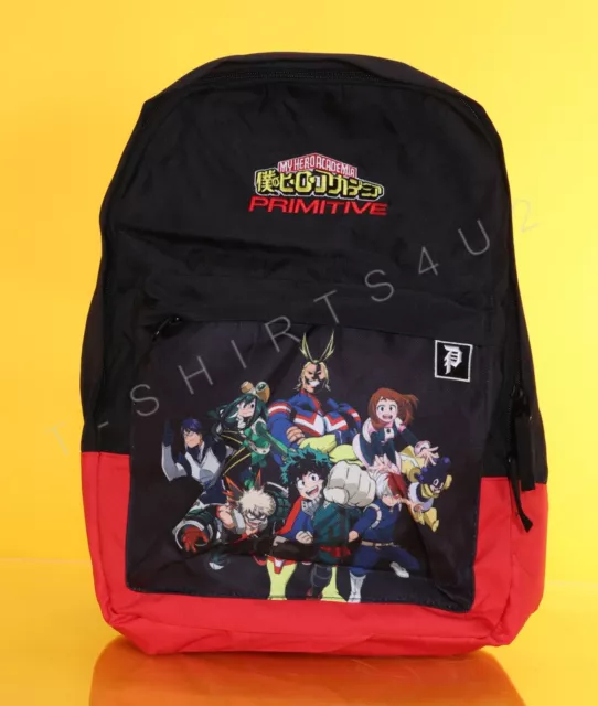 PRIMITIVE MY HERO Academia Backpack Japanese Anime Black 28.00 PicClick