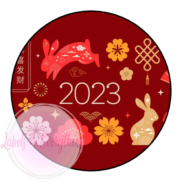 Chinese New Year Stickers Year of the Rabbit 2023 China Rabbit 3