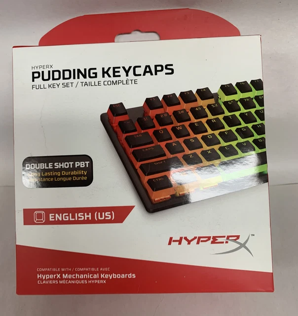 HYPERX PUDDING KEYCAPS Double Shot PBT Keycap Set with Translucent