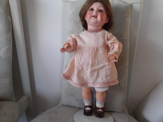 Poupée Ancienne Heubach Köppelsdorf Tête Porcelaine 342 5/0 - 32cm