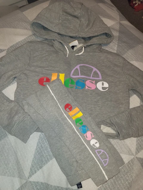 Girls Ellesse Co Ord Set Leggings And Cropped Hoodie 10-11 Years