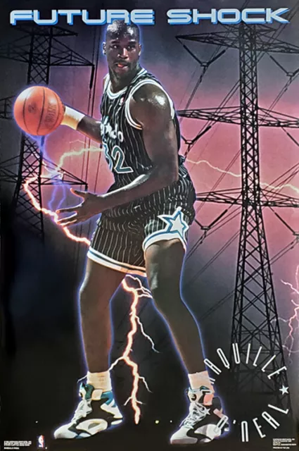 Shaquille O'Neal ROOKIE SLAM Orlando Magic 1993 Starline NBA Action  22x34 POSTER