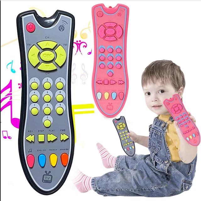 2PCS Music Baby Simulation TV Remote Control Car Key Baby Early Educational Toys