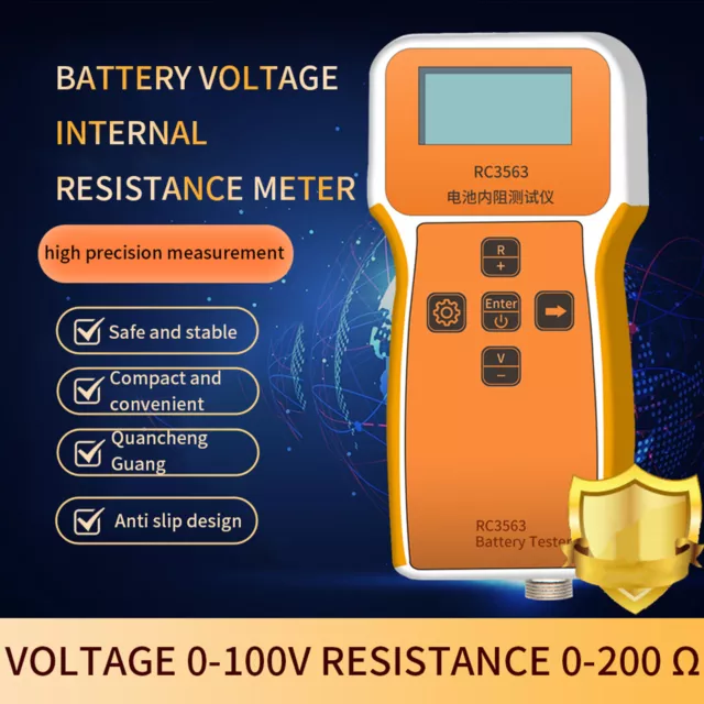 RC3563 Internal Resistance Detector Digital Lead Acid Lithium Car Battery Tester