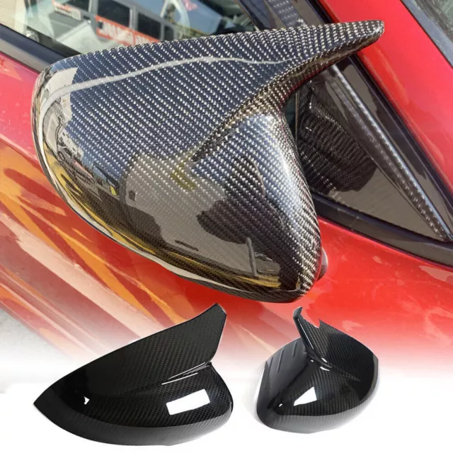 For Kia Stinger K8 2018-2023 Dry Carbon Fiber Side Wing Mirror Cover Caps Add On