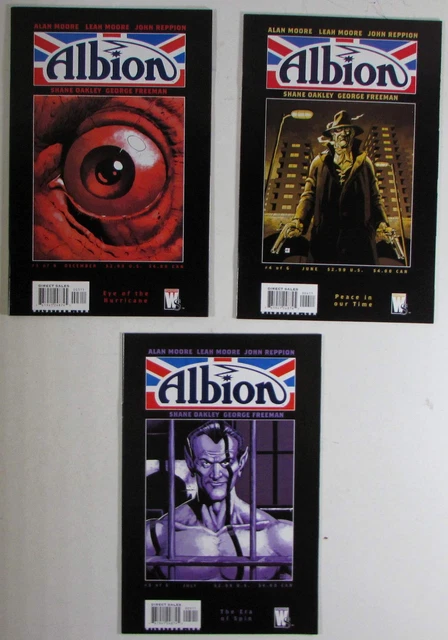Albion Lot of 3 #3,4,5 WildStorm (2005) NM 1st Print Comic Books