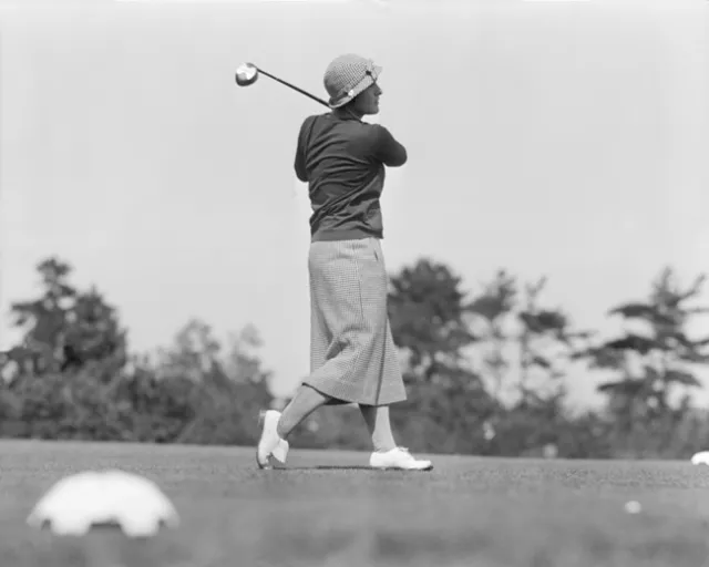 1932 Pro Woman Golfer HELEN HICKS Glossy 8x10 Photo Vintage Print Golf Poster