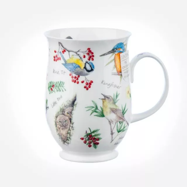 Tazze Dunoon Suffolk Dawn Song Blue Tit Fine Bone Tazze Cina Made in UK