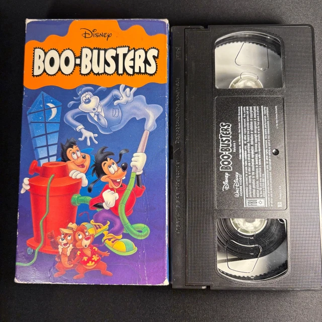 DISNEY BOO-BUSTERS VHS Tape Goof Troop Chip N Dale Halloween Episodes ...