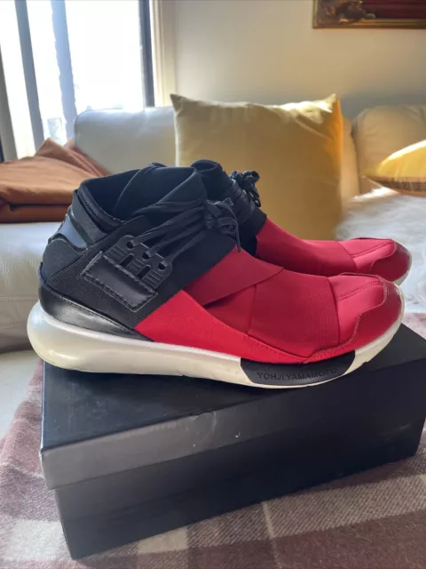 Men’s Adidas Y-3 Qasa High Red/Black US 10