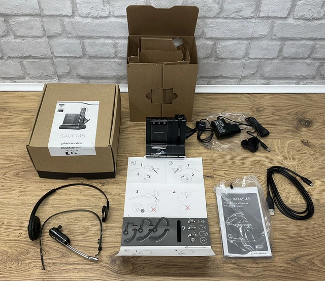 Plantronics Savi W745 / W745-M - Opened Never Used - 2 Batteries