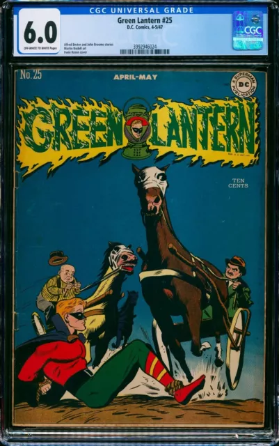 Green Lantern #25 Dc Comics 1947 Golden Age Cgc 6.0 Graded!