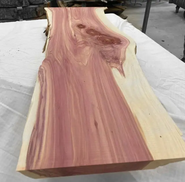 Eastern Red Cedar Live Edge Slab Kiln Dried and Planed | Various Sizes