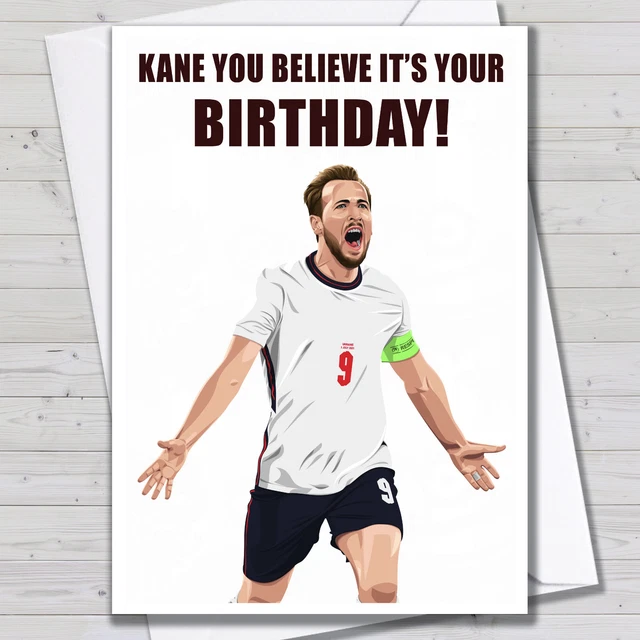 HARRY KANE BIRTHDAY Card - England Tottenham Spurs Football Card Son