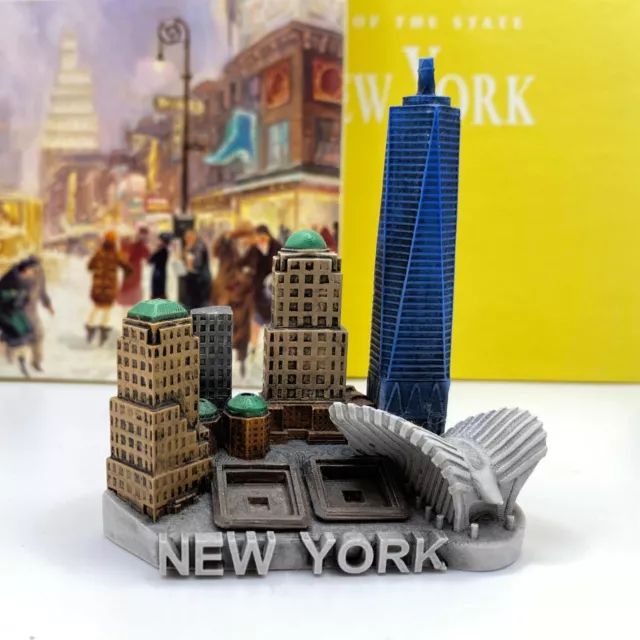 New York Travel Souvenir 3D Fridge Magnet Craft Gift, One World Trade Center