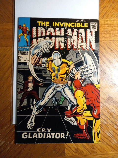 Marvel Invincible Iron Man #7 FINE copy Gladiator