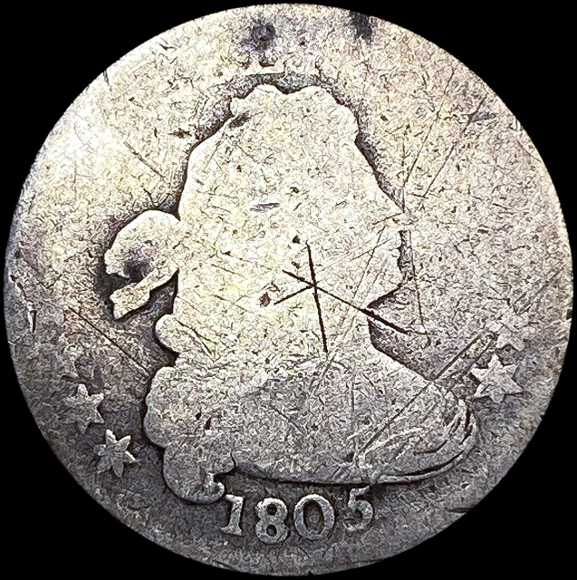 1805 Draped Bust Dime Coin NICELY CIRCULATED
