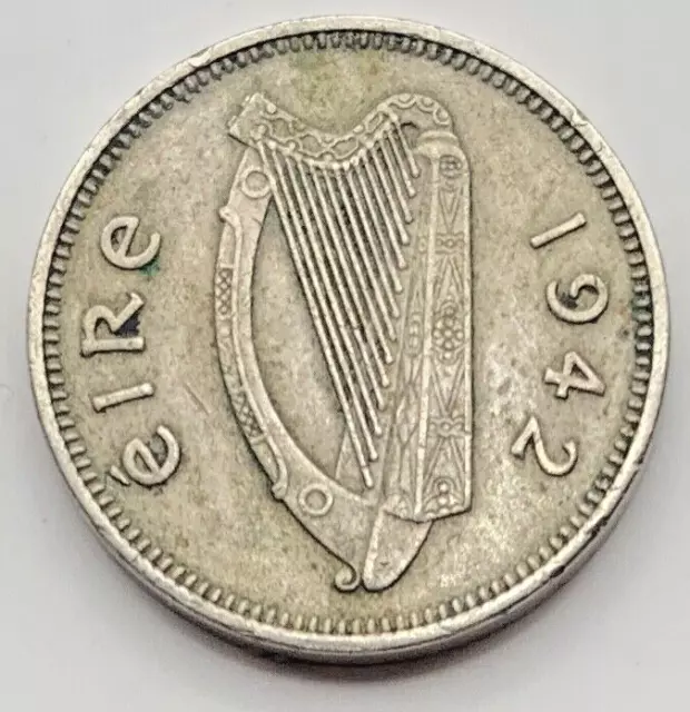 1942 IRELAND 3 Pence - Irish Threepence - Rabbit - eire -Free Shipping ...