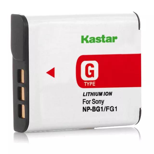 Kastar Battery for Sony NP-BG1 DSC-HX30V N1 N2 T100 T20 T25 W100 W110 W115 W120