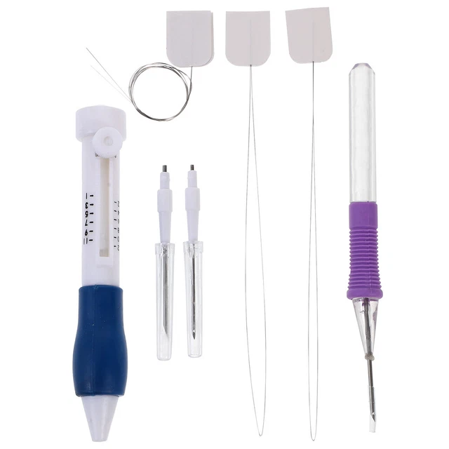 Kit de agujas punzonado bordado juego de herramientas de costura bolígrafo bordado conjunto de punto Sewin