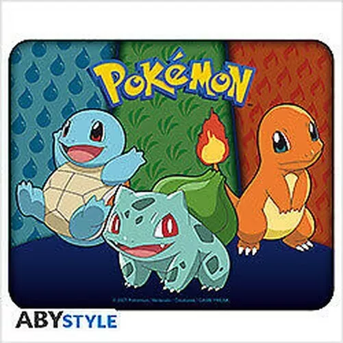 Pokemon Starters Kanto Mousepad Tapis Souris Abystyle