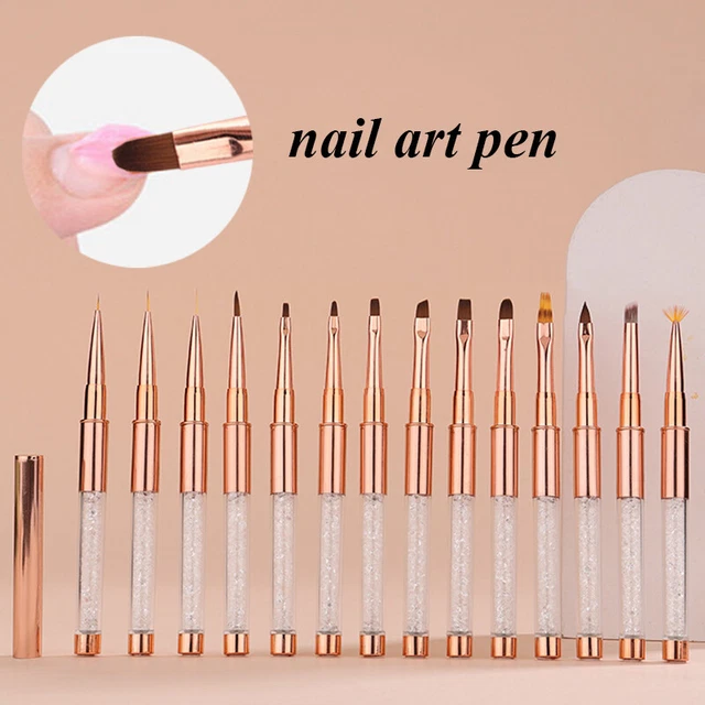 Arte en uñas cepillo diseño de puntos pintura dibujo esmalte pluma manicura herramienta de decoración