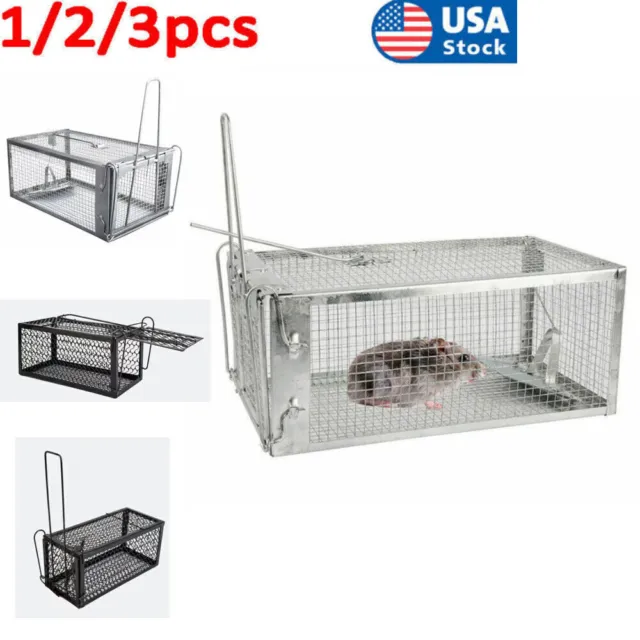 New Cage Trap Live Humane for Squirrel Chipmunk Rat Mice Rodent Animal Catcher