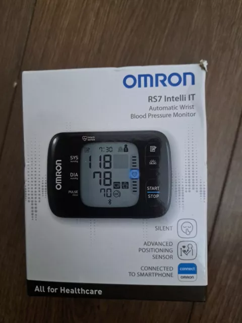 OMRON RS7 Intelli IT Wrist Blood Pressure Monitor - Black (HEM-6232T-E)