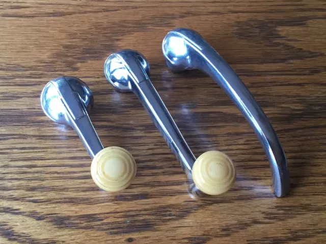 1940s Chevrolet WINDOW CRANKS & DOOR HANDLE vtg GM interior